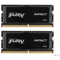 ОЗУ Kingston Fury IMPACT Black, 32Gb (2x16Gb) SODIMM DDR5, CL38, 6400Mt/<wbr>s, KF564S38IBK2-32