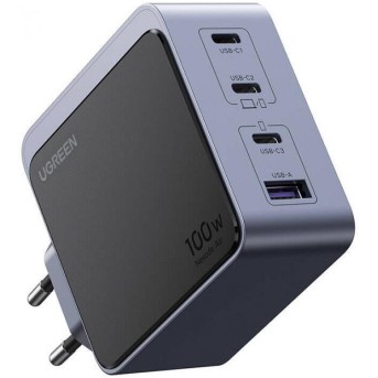 Зарядное устройство Ugreen X565 35043 Nexode S 100W/ 3*USB-C/<wbr>1*USB-A/ GaN Tech Fast Charger - Metoo (1)