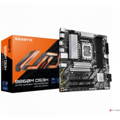 Сист.плата Gigabyte B860M DS3H 1.0, B860, LGA1851, 4xDDR5, 3xPCI-E x16, M2, SATA, 2xDP, HDMI, BOX