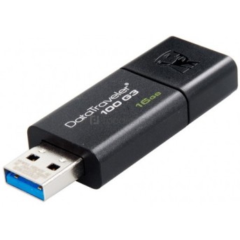 USB Флеш 16GB 3.0 Kingston DT100G3/<wbr>16GB черный - Metoo (1)