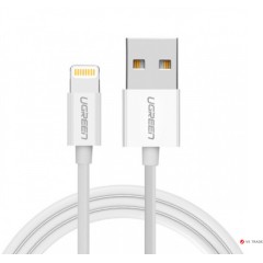 Кабель Ugreen US155 Lightning To USB 2.0 A Male Cable/<wbr>White 2M, 20730