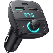 Автомобильное ЗУ Ugreen CD229 FMamp;Bluetooth Transmitteramp;Car Charger + TF Slot, 80910