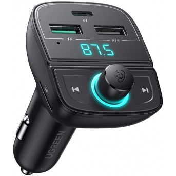 Автомобильное ЗУ Ugreen CD229 FMamp;Bluetooth Transmitteramp;Car Charger + TF Slot, 80910 - Metoo (1)