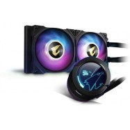 СЖО GIGABYTE AORUS WATERFORCE X 240, 2xARGB FAN 120mm, LCD Display, Intel 1200,1700, AMD TR4, AM5, AM4, sTRX4