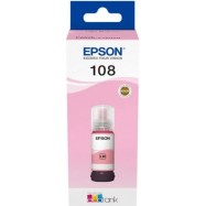 Контейнер с светло-пурпурными чернилами Epson 108 C13T09C64A/ЖЕЛТАЯ НАКЛЕЙКА..