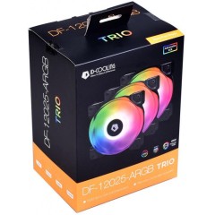 Комплект вентиляторов для корпуса ID-Cooling DF-12025-RGB-TRIO, 12cm, RGB LED