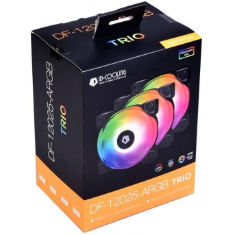 Комплект вентиляторов для корпуса ID-Cooling DF-12025-RGB-TRIO, 12cm, RGB LED - Metoo (1)