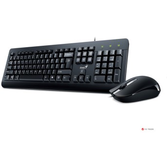 Клавиатура+ мышка Genius KM-160, Black, USB, RU, GO-170001, 31330001415 - Metoo (1)