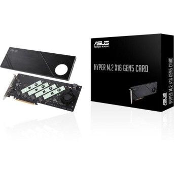 Карта расширения ASUS Hyper M.2 x16 Gen5 Card, 4xNVMe, M.2 (2242/2260/2280/22110). в Metoo.kz - Metoo (1)