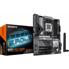 Сист.плата Gigabyte B850 EAGLE WIFI6E, AM5, 4xDDR5, PCI-E5 x16, 3xM.2, SATA6, HDMI, DPx2, Wi-Fi6E, LAN1GbE, BOX