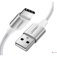 Кабель UGREEN US264 USB 2.0 C M/M ABS Cover 1m (White)