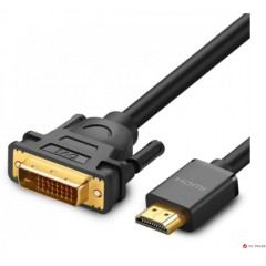 Кабель UGREEN HD106 HDMI to DVI Cable 2m (Black), 10135