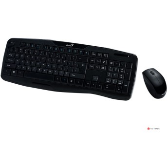 Клавиатура+ мышка Genius KB-8000X, USB, Black, RU, CB, 31340005103 - Metoo (1)