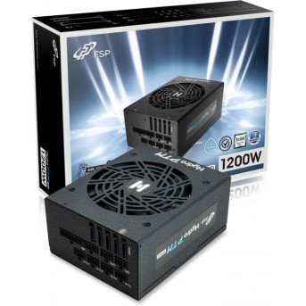 БП FSP Hydro PTM PRO ATX3.0,HPT2-1200M Gen5, 1200W, 80 PLUS Platinum, Full Modular, ATX12V V3.0, PCIe 5.0, Black, Retail - Metoo (1)