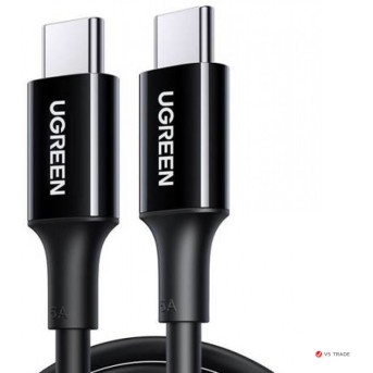 Кабель UGREEN US300 USB-C 2.0 Charging Cable 100W 1m (Black) - Metoo (1)