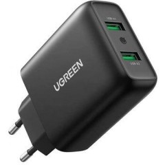 Зарядное устройство Ugreen CD161 10216 Dual USB-A QC 3.0 36W Charger
