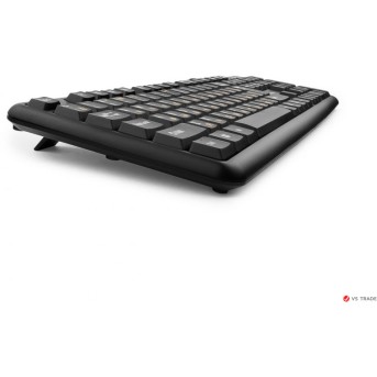 Клавиатура Гарнизон GK-100, USB, черный, кабель 1.5м - Metoo (1)