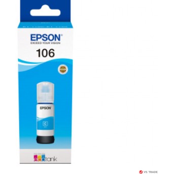 Картридж Epson C13T00R240 106 EcoTank CY Ink Bottle - Metoo (1)