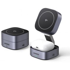 CD226 Ugreen W702 35316 2-in-1/<wbr>15W Magnetic Wireless Charger for IPhone + AirPods