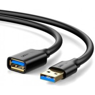 Кабель UGREEN USB 3.0 Extension Male Cable 1m (Black), 10368..