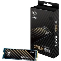 Твердотельный накопитель MSI SPATIUM M450 PCIe 4.0 NVMe M.2 500GB, Read 3600mb/<wbr>s, Write 3000mb/<wbr>s, Retail