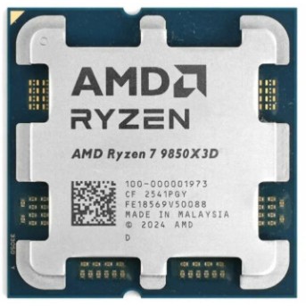 Процессор AMD Ryzen 7 9850X3D, AM5, 4.7GHz base 5.6GHz Turbo, 96Mb L3, 8C/16T, 100-000001973, TRAY в Metoo.kz - Metoo (1)