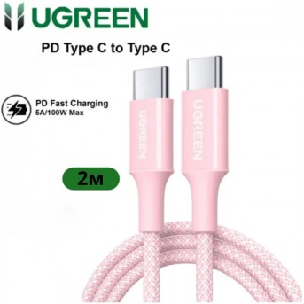 Кабель UGREEN L502 65252 100W USB-C/USB-C PD Fast Charging Cable 2M в Metoo.kz - Metoo (1)