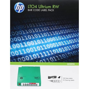Набор наклеек Q2009A HPE LTO-4 Ultrium Read/<wbr>Write Bar Code Label Pack - Metoo (1)