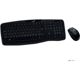 Клавиатура+ мышка Genius KB-8000X, USB, Black, RU, CB, 31340005103 - Metoo (3)