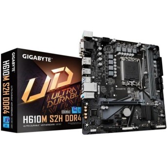 Сист.плата Gigabyte H610M S2H V3 DDR4 1.0, H610, 1700, 2xDDR4, PCI-Ex16, PCI-Ex1, M.2, 4xSATA, 2xDP, D-Sub, HDMI, BOX - Metoo (1)