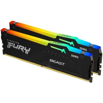 ОЗУ Kingston FURY Beast EXPO RGB 32Гб (16x2) DIMM DDR5, 5600MT/<wbr>s, CL36 1.25В, KF556C36BBEAK2-32 - Metoo (1)