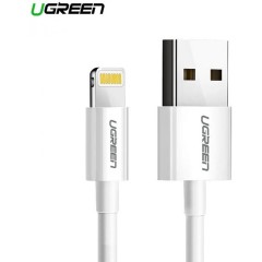 Кабель Ugreen US155 Lightning To USB 2.0 A Male Cable/<wbr>White 1M, 20728