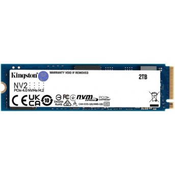 Твердотельный накопитель SSD Kingston NV2 2TB M.2 2280 NVMe PCIe 4.0, Read Up to 3500, write Up to 2800, SNV2S/<wbr>2000G - Metoo (1)