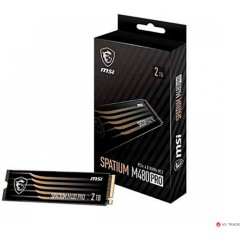 Твердотельный накопитель MSI SPATIUM M480 PRO PCIe 4.0 NVMe M.2 2TB, Read 7400mb/<wbr>s, Write 7000 mb/<wbr>s, Retail