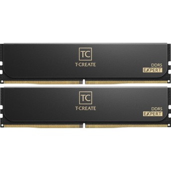 Комплект модулей памяти TeamGroup Team T Create Expert DDR5 32Gb (16x2), 6400MHz, CL40, CTCED532G6400HC40BDC01, Black - Metoo (1)