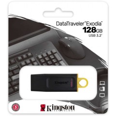 USB- Flash Kingston DTXM/<wbr>128GB, USB 3.2 Gen 1, черный пластик