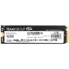 Твердотельный накопитель TeamGroup G50, 1Tb, M2, PCIe 4.0 x4, NVMe 1.4, 5000/4800Mb/s,TM8FFE001T0C..