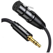 Аудиокабель UGREEN AV182 3.5mm Three-Pole Male to XLR Female Audio Cable, 2m, 20244