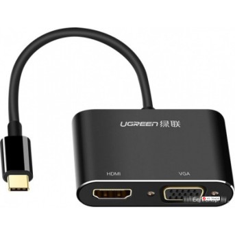 Конвертер Ugreen CM162 USB-C To HDMI+VGA Converter With PD. 50505 - Metoo (1)