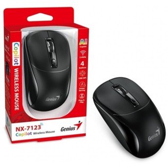 Беспроводная мышь Genius NX-7123 Black 2.4Ghz/<wbr>1200dpi/<wbr>Copilot/<wbr>31030043400 - Metoo (1)
