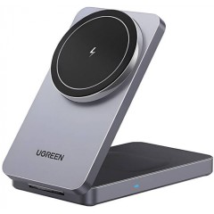 Беспроводная зарядка Ugreen W528 45056 2-in-1/<wbr>15W Magnetic Wireless Charger for Apple Iphone/<wbr>AirPods