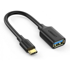 Кабель UGREEN US154 USB-C Male to USB 3.0 A Female Cable (Black)