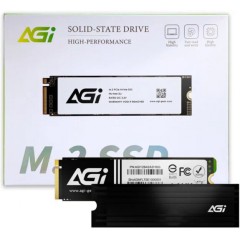 Твердотельный накопитель AGI AI828, 2Tb PCIe Gen4, Read 7400Mb/<wbr>s, Write 6700Mb/<wbr>s, Retail