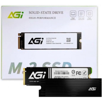 Твердотельный накопитель AGI AI828, 2Tb PCIe Gen4, Read 7400Mb/<wbr>s, Write 6700Mb/<wbr>s, Retail - Metoo (1)