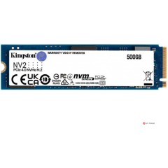 Твердотельный накопитель SSD Kingston NV2 500G M.2 2280 NVMe PCIe 4.0, Read Up to 3500, write Up to 2100, SNV2S/<wbr>500G
