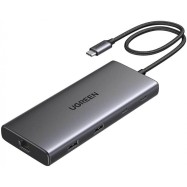 HUB CM639 USB-C to USB-A 3.2+USB-A 3.0+2*USB-C 3.2+2*HDMI+RJ45 Gigabit+SDamp;TF +PD port Converter 45380
