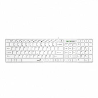 Клавиатура Genius RS2,SlimStar 126,RU,USB,WHITE 31310017410 - Metoo (1)
