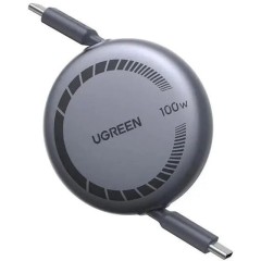 Зарядный кабель Ugreen L531 USB-C to USB-C PD Fast Charging Retractable Cable 100W Max 1m, 65904SR..