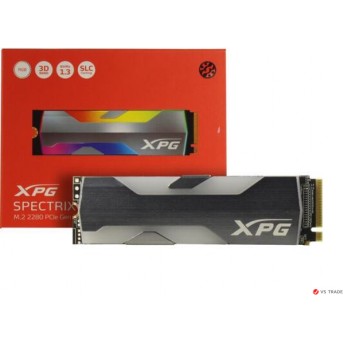 Твердотельный накопитель A-Data XPG SPECTRIX S20G, 1000Gb, read 2500 / write 1800, PCI-E 3.x x4, M2 NVMe, RGB - Metoo (1)