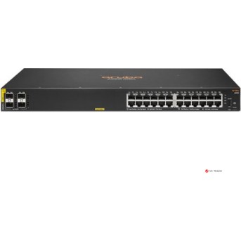 Коммутатор R8N87A Aruba 6000 24G CL4 PoE 4SFP Layer 2 Switch, 1U (24xRJ-45 10/<wbr>100/<wbr>1000 ports PoE, 4xSFP 1G ports) - Metoo (1)